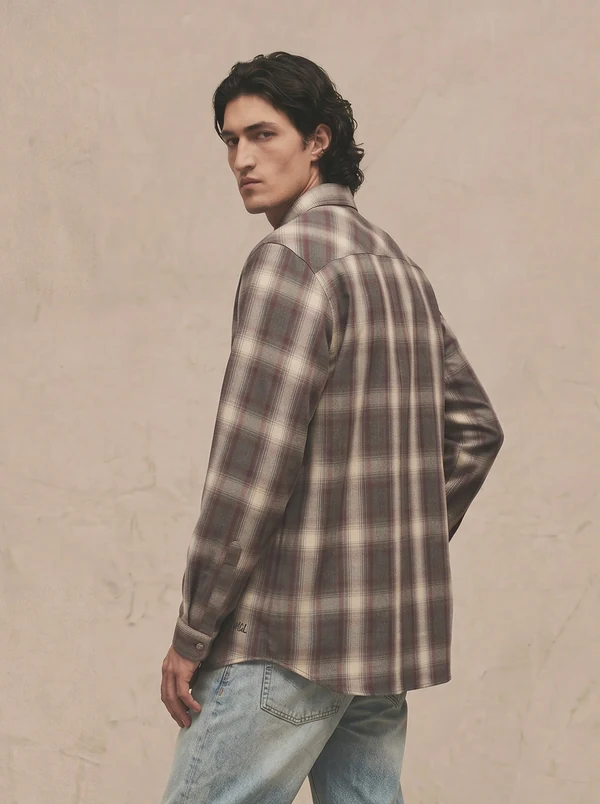 The product worn on a model, three-quarter