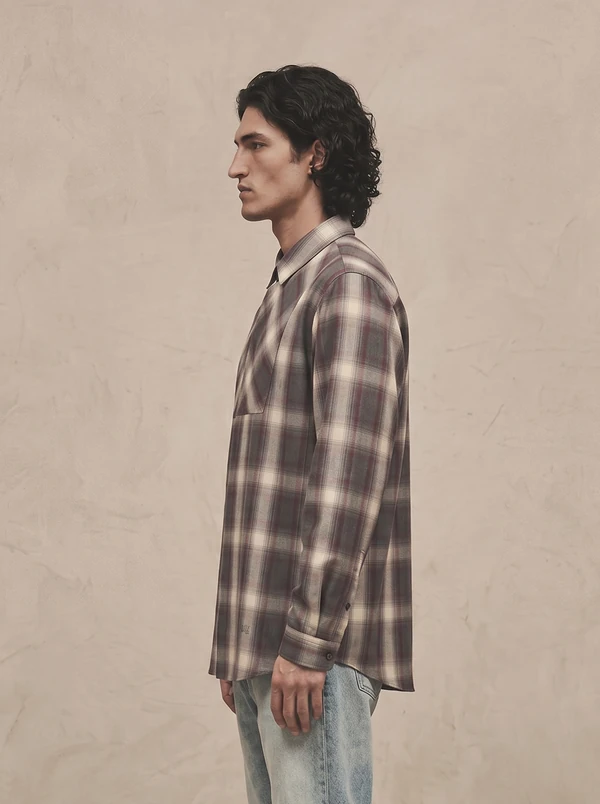 The product worn on a model, side