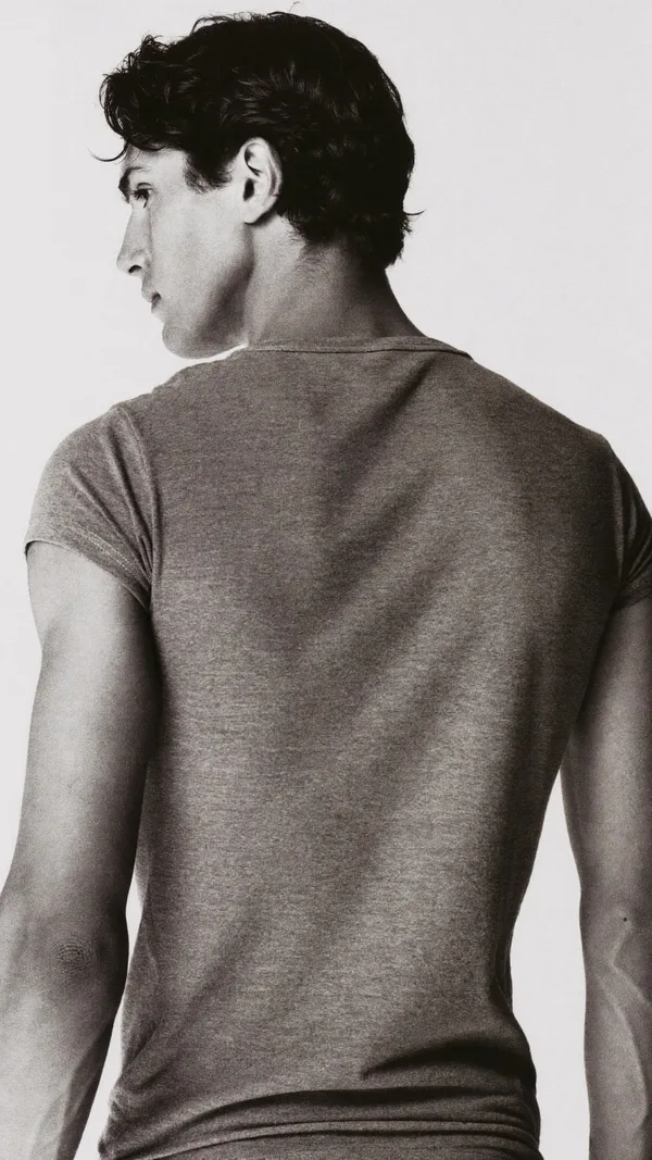 Monochrome, grey tee, back